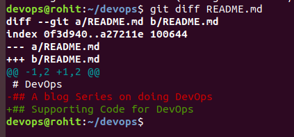 git diff