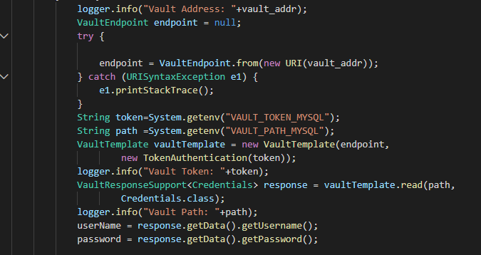 Vault Java function