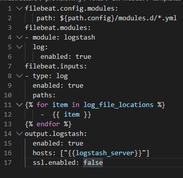 filebeat configuration file