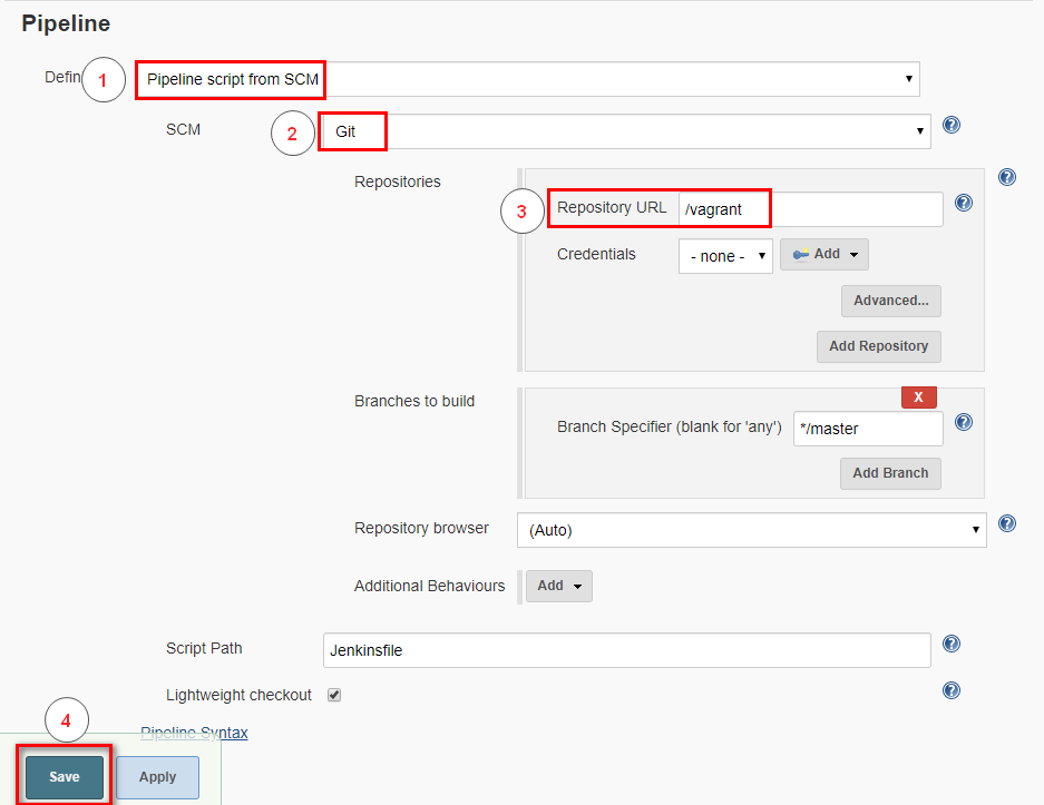 jenkins scm configuration