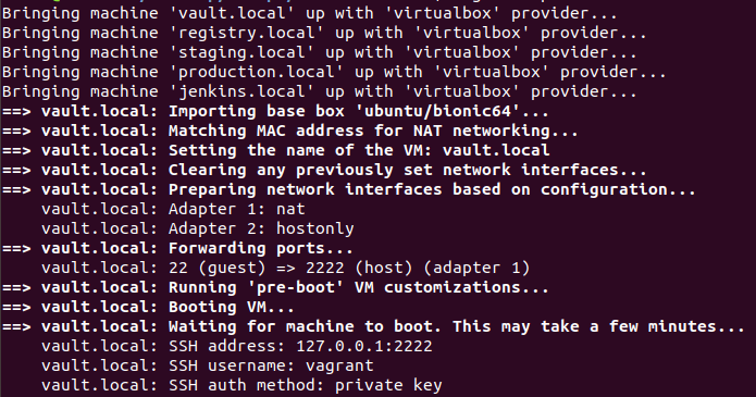 vagrant not booting